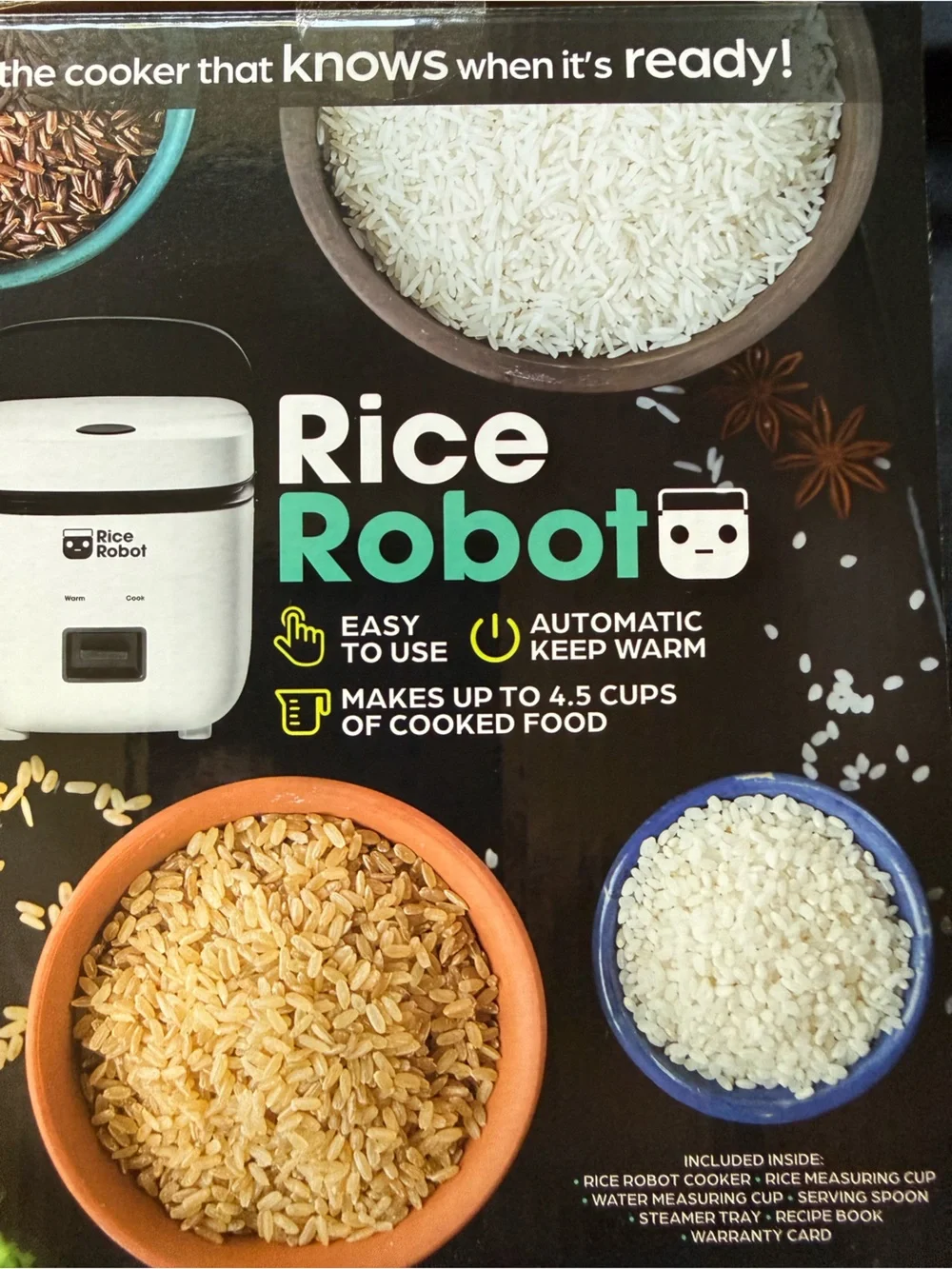 Rice Robot All-In-One Rice Cooker White